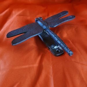 Brass dragonfly door knocker